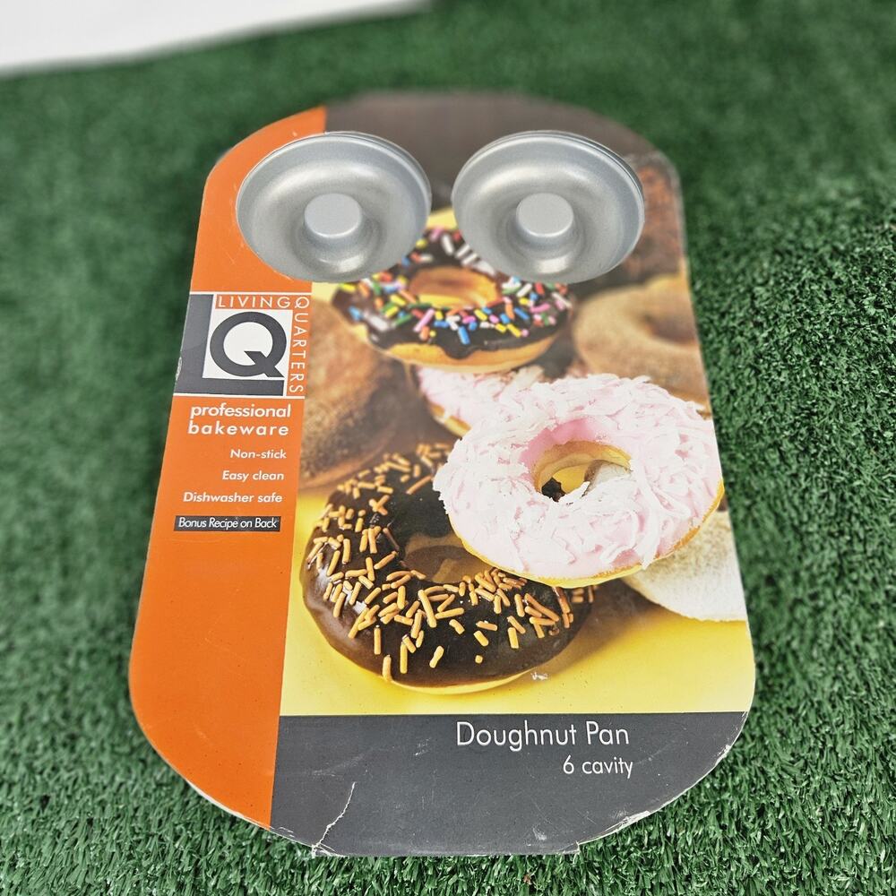 Living Quarters Professional Non-Stick 6 Cavity Doughnut Bakeware Pan 12.5"X8.5"